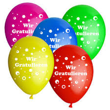 Davor, danach oder wenn man es erfährt?? Sale Latex Luftballons O30cm Wir Gratulieren 10 Stk Hochzeit Geburtstag Ballons Ebay