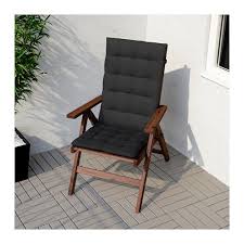 Applaro Reclining Chair Outdoor Foldable Brown Stained Ikea Veranda Furniture Ikea Outdoor Chairs