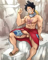 Rule 34 - 1boy Abs Artejaxton Boner Erect Penis Erection Flexing Gay Hard  On Looking At Viewer Male Male Only Monkey D Luffy Muscles Muscular  Muscular Male One Piece Outside Partially Clothed