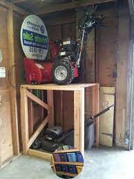 Garage Storage Ideas B Q And Garage Storage Ideas For Strollers Tip 18904790 Garage Organization Tips Lawn Mower Storage Garage Organization