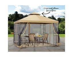 Gardenline Gazebo With Netting 119 99 Aldi Us Gazebo Patio Gazebo Outdoor Gazebos