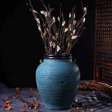 东南亚复古怀旧陶罐粗陶花瓶花插花器陶瓷干花插花客厅装饰品摆件 tmall com天猫 decor vase home decor