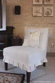 Shop our best selection of chair covers & slipcovers to reflect your style and inspire your home. Slipcovering An Armless Accent Chair Confessions Of A Serial Do It Yourselfer Slipcovers For Chairs Armless Accent Chair Slipper Chair Slipcover