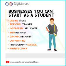 Business You Can Start As A Student Online Student Instagram Influencer Digital Marketing