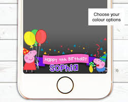 Peppa Pig Geofilter George Pig Geofilter Peppa Pig Snapchat Filter Peppa Pig Birthday Pa Boy Birthday Parties Boy Birthday Invitations Birthday Party Themes