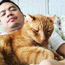 Rare moment with Ollie. That's it. I'm not moving from thi…