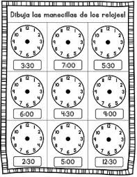 Que Hora Es Time Worksheets Telling Time Worksheets First Grade Math