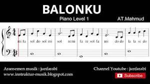 Lagu anak anak versi latihan / tutorial piano tingkat 3 (hard) dilengkapi dengan not angka pada tuts piano.aranse. Notasi Balok Balonku Tutorial Piano Grade 1 Pencipta At Mahmud Youtube