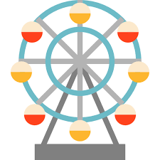 Ferris Wheel Free Vector Icons Designed By Mynamepong Ferris Wheel Wheel Art Easy Toddler Crafts