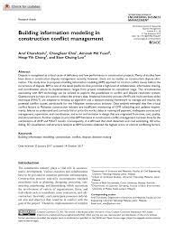 Companies must have a contractor license with the mof or the cidb. Pdf Building Information Modeling In Construction Conflict Management