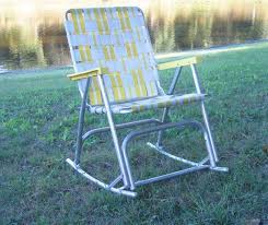 You can use it anywhere you want and take it to camp for your joy. Set Of 3 Matching Mid Century Aluminum Folding Lawn Chairs Etsy Folding Rocking Chair Lawn Chairs Rocking Chair
