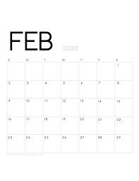 You can choose one of the 4 color themes. Printable February 2020 Calendar Monthly Planner 2 Designs Flowers Modern A Piece Of Rainbow