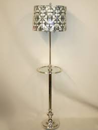 Oatmeal linen square hardback shade.features: Restored Vintage Traditional Floor Lamps Antique Floor Lamps