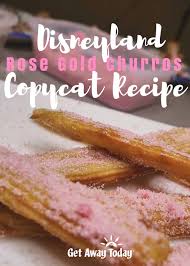 Copycat Disneyland Rose Gold Churros Recipe Churros Recipe Churros Recipes