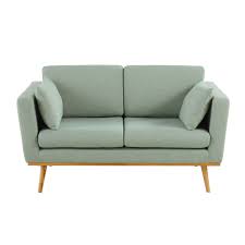 2 Sitzer Vintage Sofa Grau Grun Maisons Du Monde Sofa Vintage Sofa Decoracao