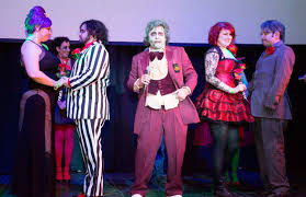 Wedding statistics show that people are actually a person may feel the need for a large celebration of some kind, a big party where family and friends can having given lots of reasons why people do get married, it is only right that we mention those. It S Showtime Couple Marry In Beetlejuice Themed Bushwick Wedding Brooklyn Paper