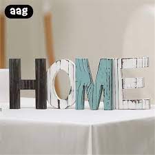 Купи онлайн дървени стени, декоративни букви голяма Diy homelove  decorativeletter за стена сватба на домашен интериор настолни букви  улюлюканье подпори < Орнаменти \ www.griplife.shop