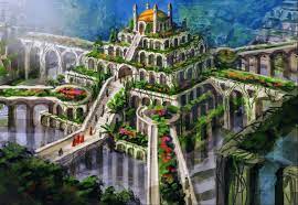 Babylonian Kingdom Hanging Gardens Of Babylon Gardens Of Babylon Hanging Garden Fantasy City