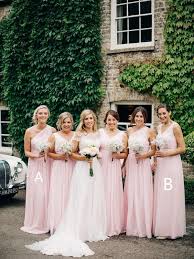 Cheap One Shoulder Pink Mismatched Bridesmaid Dresses Fitted Plus Size Blush Pink Bridesmaid Dresses Pale Pink Bridesmaid Dresses Beautiful Bridesmaid Dresses