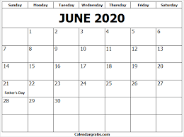 Printable June 2020 Holidays Calendar Usa Uk Template Fathers Day 2020 In June Month 2020 Calendar Template Calendar Template Calendar