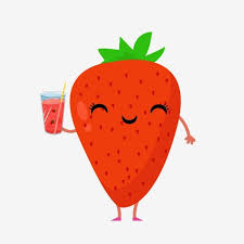 Cartoon Strawberry Character Fruit Clipart Strawberry Juice Png Transparent Clipart Image And Psd File For Free Download Clip Art Fruit Clipart Fruit Illustration