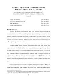 Pembinaan negara dan bangsa malaysia. Pdf Perjanjian Internasional Untuk Pemberantasan Korupsi Antara Indonesia Dan Thailand International Agreement For Eradication Corruption Between Indonesia And Thailand
