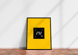 Classy Interior Poster Mockup Psd Standing On Wooden Floor 600 Poster Mockup Poster Mockup Psd Poster Mockup Free