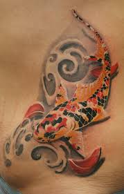 There used to be an old myth about a koi fish who wanted to climb up a huge waterfall on the huanghe river, in order to turn into a dragon. 25 Lovely Koi Fish Tattoo Design Ideas Wpjuices