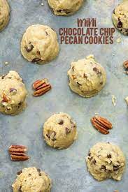 Mini Chocolate Chip Pecan Cookies Recipe Chocolate Chip Pecan Cookies Mini Chocolate Chip Cookies Delicious Cookies Homemade