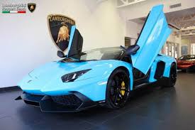 Granted, there is nothing 'baby' about this mean looking lamborghini aventador, but that's what again, some people may not like the way this mag blue clashes with that baby blue, dismissing this. Baby Blue Lamborghini Aventador Roadster 50th Anniversario For Sale Gtspirit