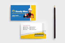 Handyman business cards are a brilliant way to promote your services. Handyman Business Card Template In Psd Ai Vector Brandpacks