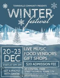 Use these winter wonderland decorations for a holiday party, as a prop for a holiday play or christmas pageant, to. Winter Holiday Poster Event Flyer Winter Festival