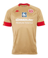 Fsv mainz 05, mainz 05 ˌmaɪnts nʊlˈfʏnf or simply mainz, is a german sports club, founded in 1905 and based in mainz. Kappa 1 Fsv Mainz 05 Trikot 3rd Kids 2020 2021 Gold Fan Shop Replica