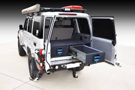 Toyota Landcruiser 76 Series Wagon Double Drawer System Msa 4x4 Accessories Land Cruiser Landcruiser 79 Series Toyota