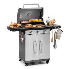 Barbeque. the abbreviation bbq is most often used. Gazooka 3 0t Gas Bbq Grill Einklappbare Seitenteile 3x3kw Edelstahlbrenner Instantready Concept Gusseiserner Rostfreier 5mm Rost Doppelwandiger Edelstahldeckel Snap Jet Ignition System