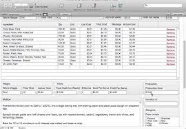 It Chef Software Comprehensive Recipe Costing