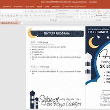 Sudah lama rasanya tidak kemaskini laman sesawang ini , sampaikan ada yang whatsapp kami bertanya khabar di mana hilangnya cikgugrafik.hehe. Template Buku Program Sambutan Hari Raya