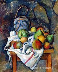 Pintura artística famosa, tarro de jengibre y fruta, pinturas de Paul  Cezanne, vida tranquila, pintado a mano de alta calidad|ginger jar|jars  canadajar can - AliExpress