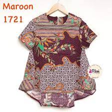 Mencari model baju batik terbaru untuk datang ke acara penting? Baju Batik Modern Atasan Batik Asimetris Batik Cewek Murah Kerja Murah Shopee Indonesia