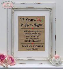 17th Wedding Anniversary Gifts 17 Years Married 17 Years Together Gift For Anniversar 16th Wedding Anniversary 16th Anniversary Gifts 17th Anniversary Gifts