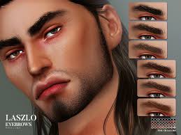Find sims 4 cc in simsday. Pralinesims Laszlo Eyebrows N141