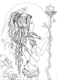 Take a look through this keyhole and find yourself in the fairy tale world. Dark Fantasy Fantasy Coloring Pages For Adults Hahanany