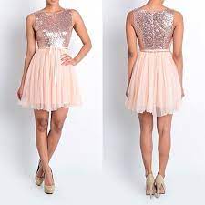 Affordable Short Sequin Rose Gold Bridesmaid Dress Tulle Party Dress Rose Gold Bridesmaid Dress Short Gold Bridesmaid Dresses Rose Gold Bridesmaid Dress Short