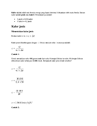 Asas pertukaan kalor/asas black q lepas = q terima m 2 x c 2 x δt 2 = m. Doc Materi Kalor Ichsan Ramadhani Academia Edu