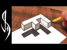 Maybe you would like to learn more about one of these? Very Easy How To Drawing 3d Floating Letter F Anamorphic Illusion 3d Trick Art On Paper Youtub Optical Illusion Drawing Illusion Drawings 3d Drawings
