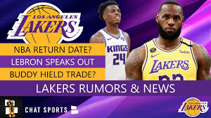 Lakers legend magic johnson reacted on twitter when the story broke the news cycle. Lakers News Rumors Lebron James Speaks Out 2020 Nba Return Date Buddy Hield Trade Youtube