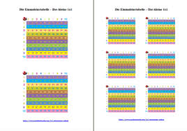 Grosses 1x1 tabelle pdf das grosse 1x1 zum ausdrucken. Einmaleins Uben Arbeitsblatter 1x1 Ausdrucken Bei Mathefritz