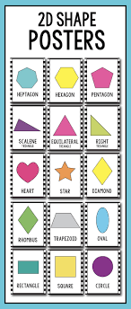2d Shapes Printable Posters For Preschool First Grade And Kindergarten For Your Classroom Display Preschool Displays Shape Posters Shapes Preschool Printables