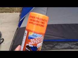 How To Waterproof Spray A Camping Tent Youtube