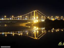 Tuti Bridge At Night Khartoum كبرى توتي ليلا الخرطوم السودان By Na Gi Sudan Tuti Khartoum Bridge Nile Night Photo Original Artwork Bay Bridge